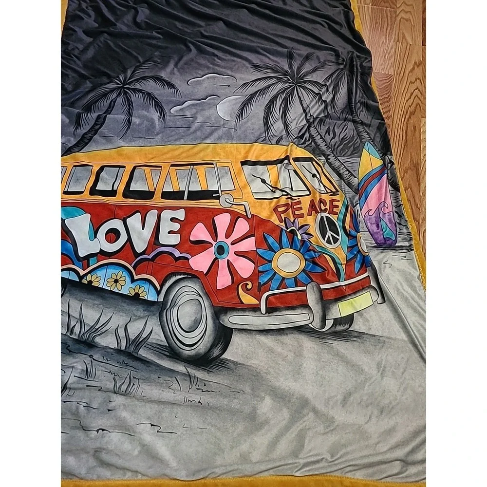 Anna By Anuschka Happy Camper Large Throw‎ Blanket